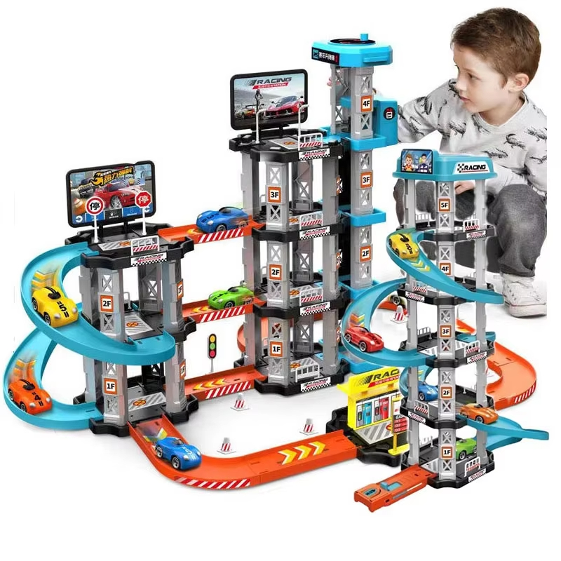 Catapult Launcher Toy - Mainan Trek Balap Mobil, Garasi Anak,