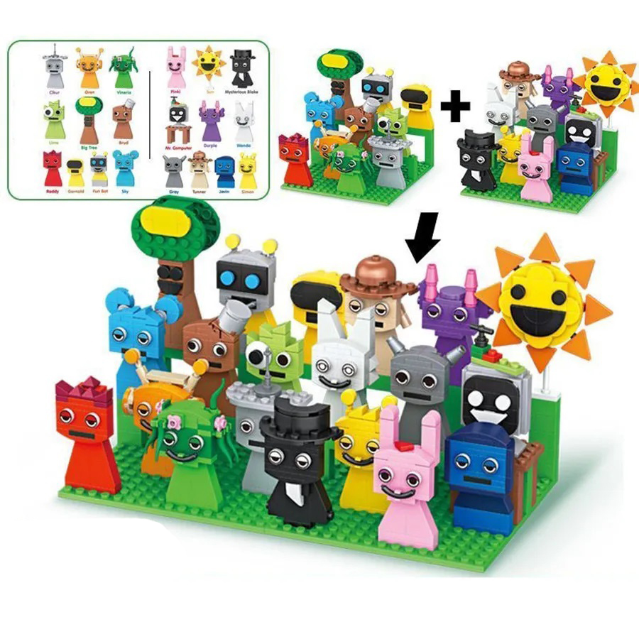 Kids Toys Easter - 9 Buah Set Blok Bangunan Figur