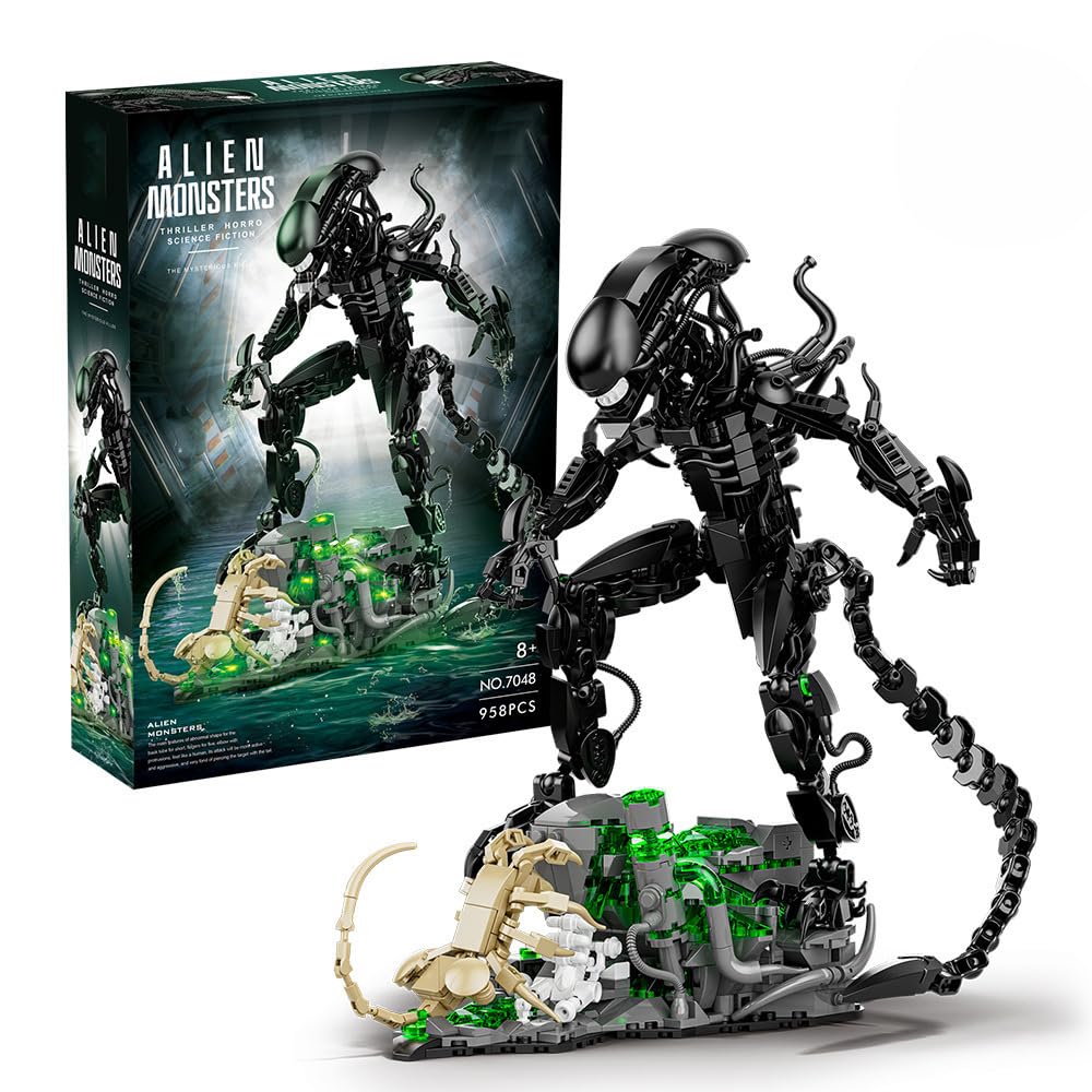 Xenomorph Kids Toys - 958 Buah Set Blok Bangunan Monster