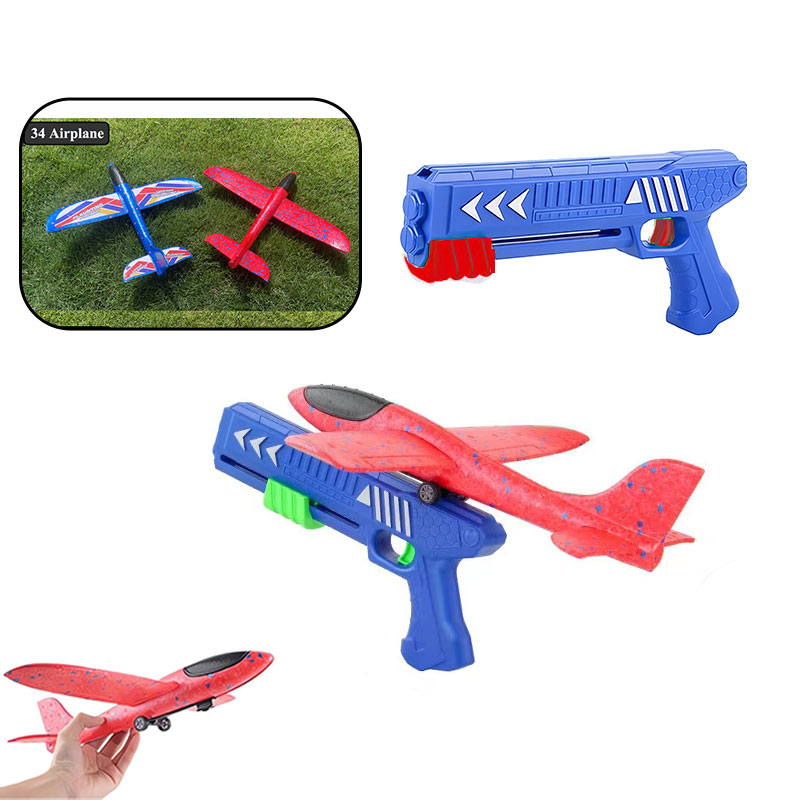 Catapult Launcher Toy - HH Kids Pesawat Busa 24/34cm dengan