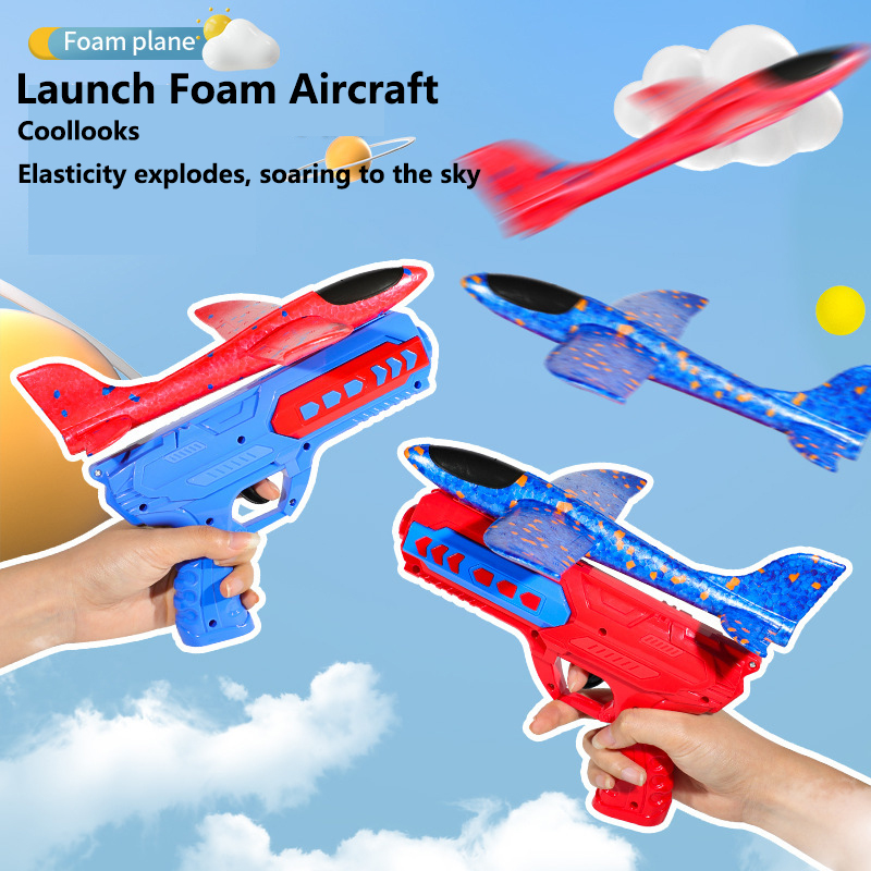 Catapult Launcher Toy - Mainan Peluncur Pesawat Katapel Busa EVA,