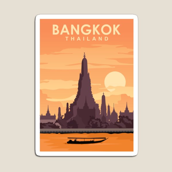 Bangkok Travel Poster Seni Cet - Kids Toys Bangkok ulasan dan harga