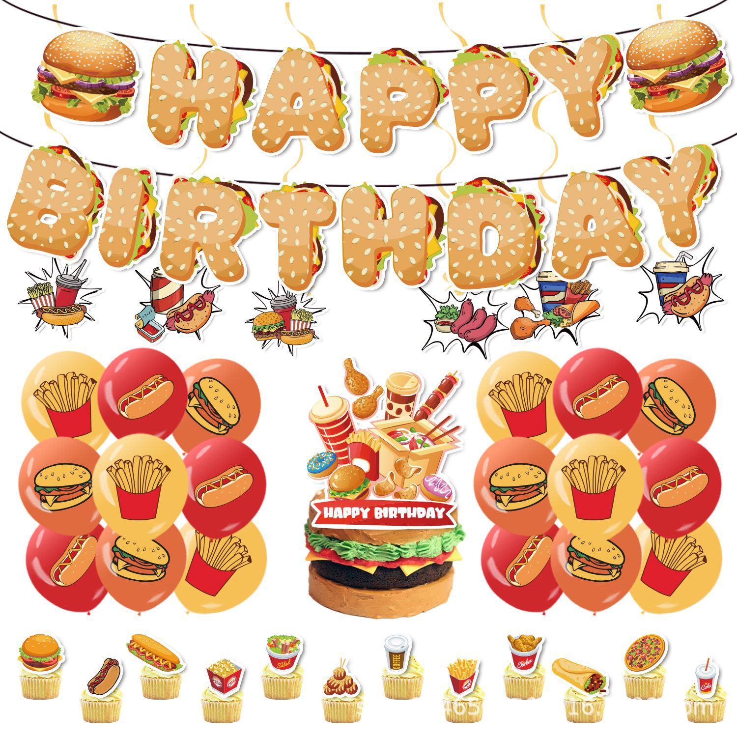 Set Dekorasi Pesta Ulang Tahun - Banner Kids Toys ulasan dan harga