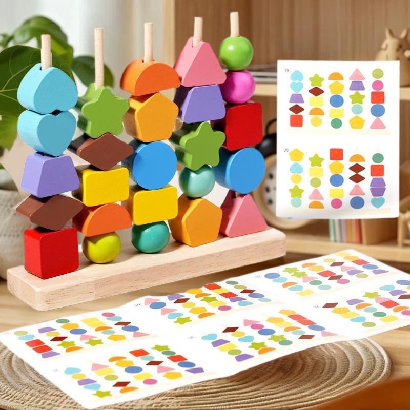 Mainan Montessori untuk Pembel - Wooden Blocks Stacking ulasan dan harga