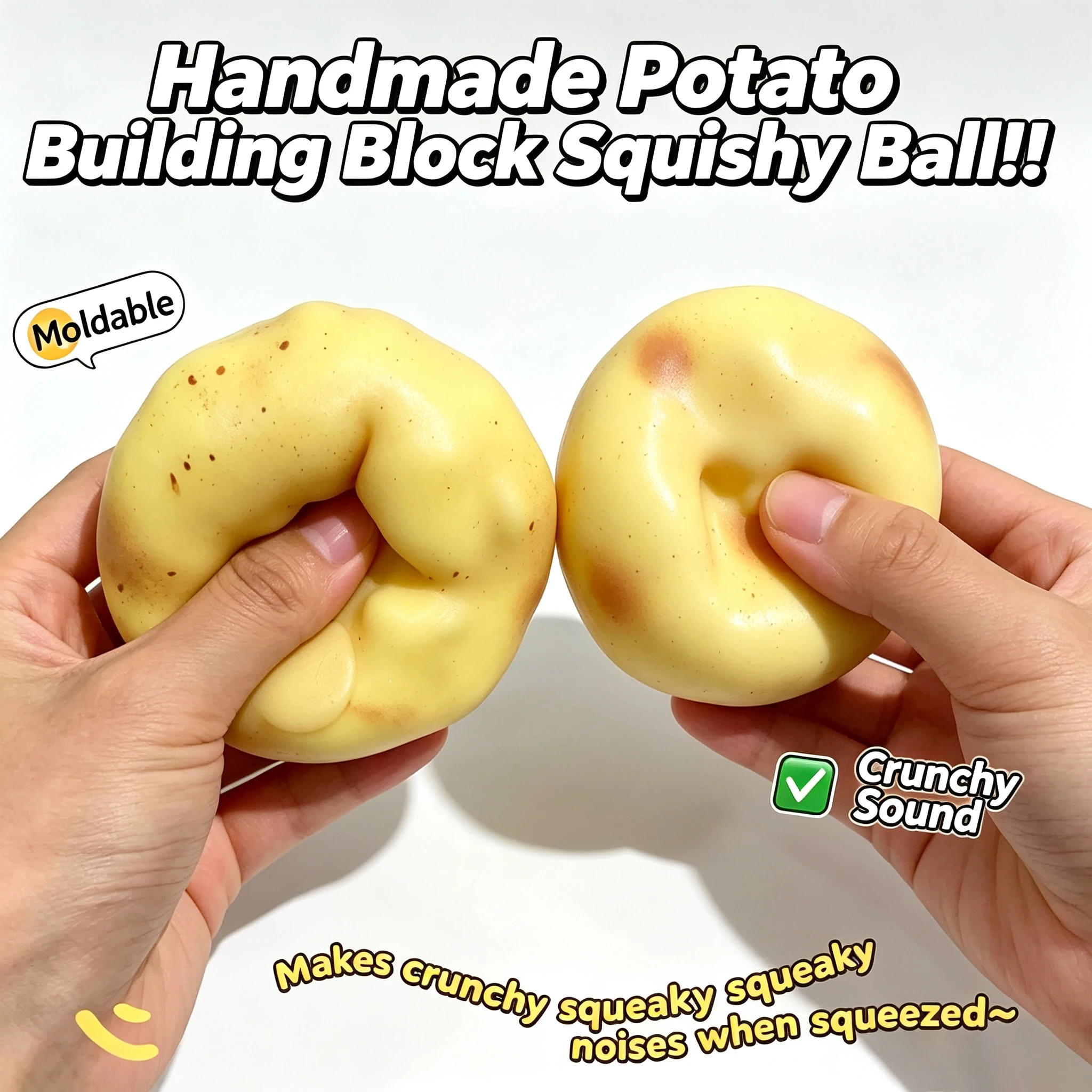 Bola Stres Squishy Kentang Ren - Kids' Toys ulasan dan harga