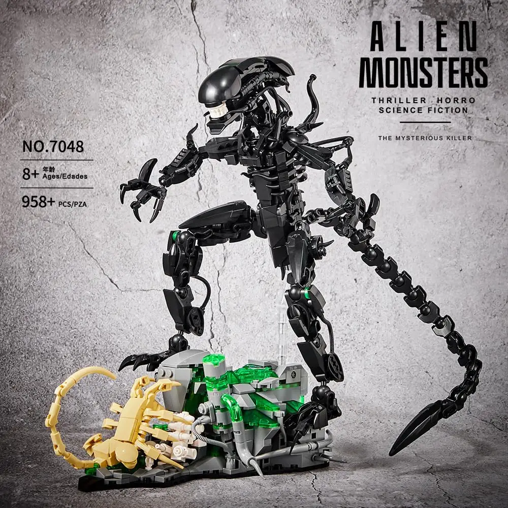 MOC 7048 Set Blok Bangunan Mon - Xenomorph Kids Toys ulasan dan harga