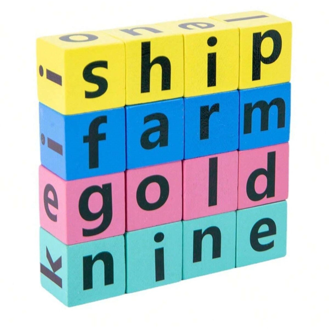 Permainan Papan Ejaan Alfabet  - Wooden Blocks Stacking ulasan dan harga
