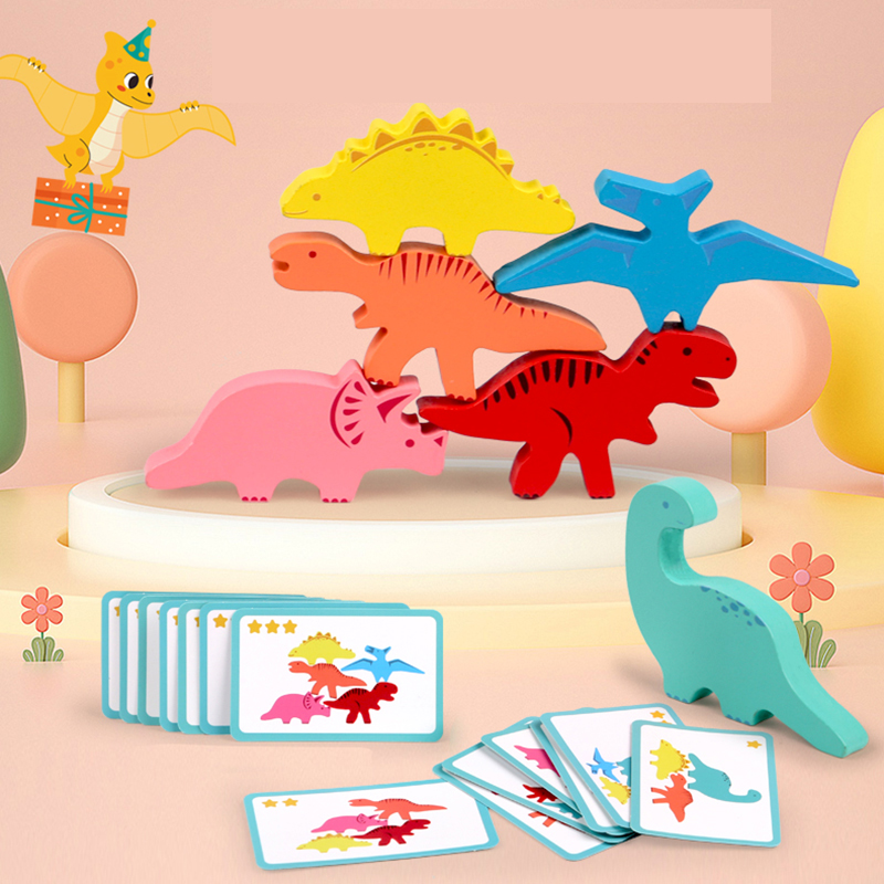 Mainan Balok Keseimbangan Kayu - Wooden Blocks Stacking ulasan dan harga