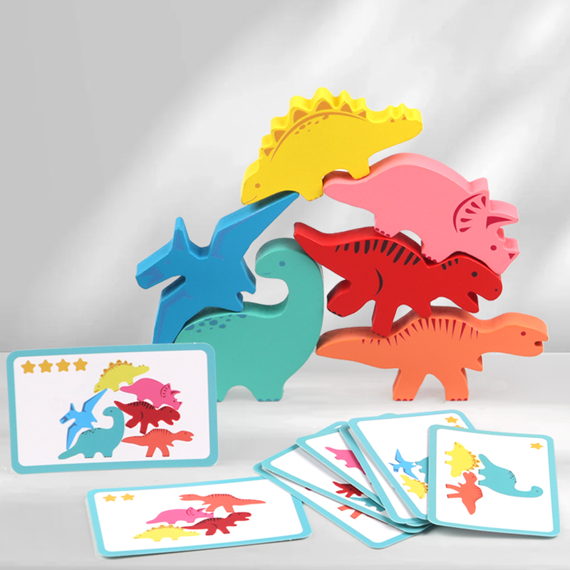Mainan Balok Keseimbangan Kayu - Wooden Blocks Stacking ulasan dan harga