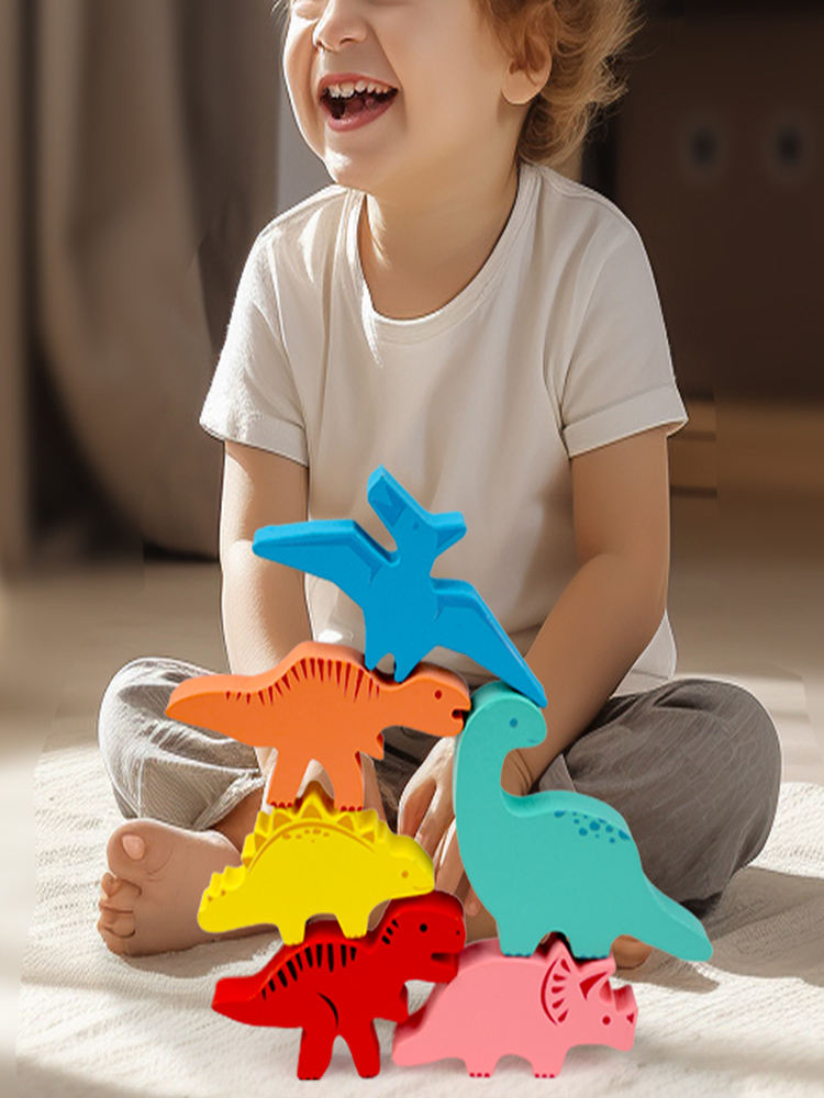 Mainan Balok Keseimbangan Kayu - Wooden Blocks Stacking ulasan dan harga