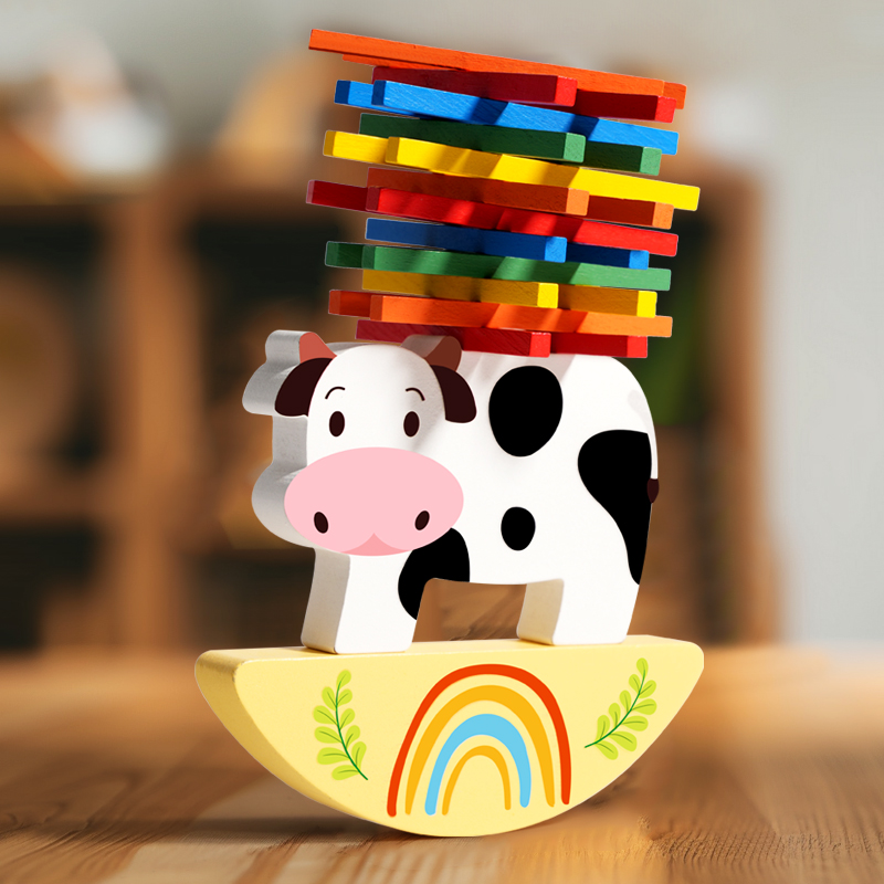 Mainan edukasi untuk anak-anak - Wooden Blocks Stacking ulasan dan harga