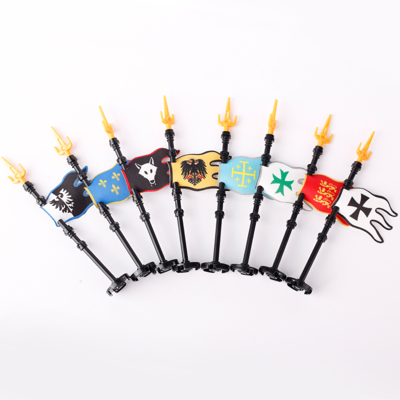 MOC blok bangunan bendera Kast - Banner Kids Toys ulasan dan harga