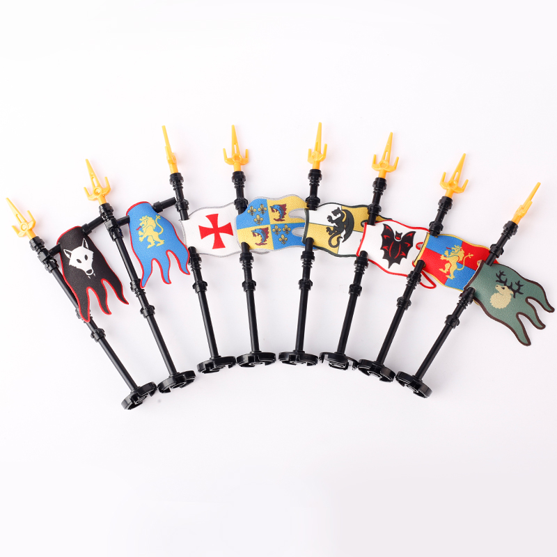 MOC blok bangunan bendera Kast - Banner Kids Toys ulasan dan harga