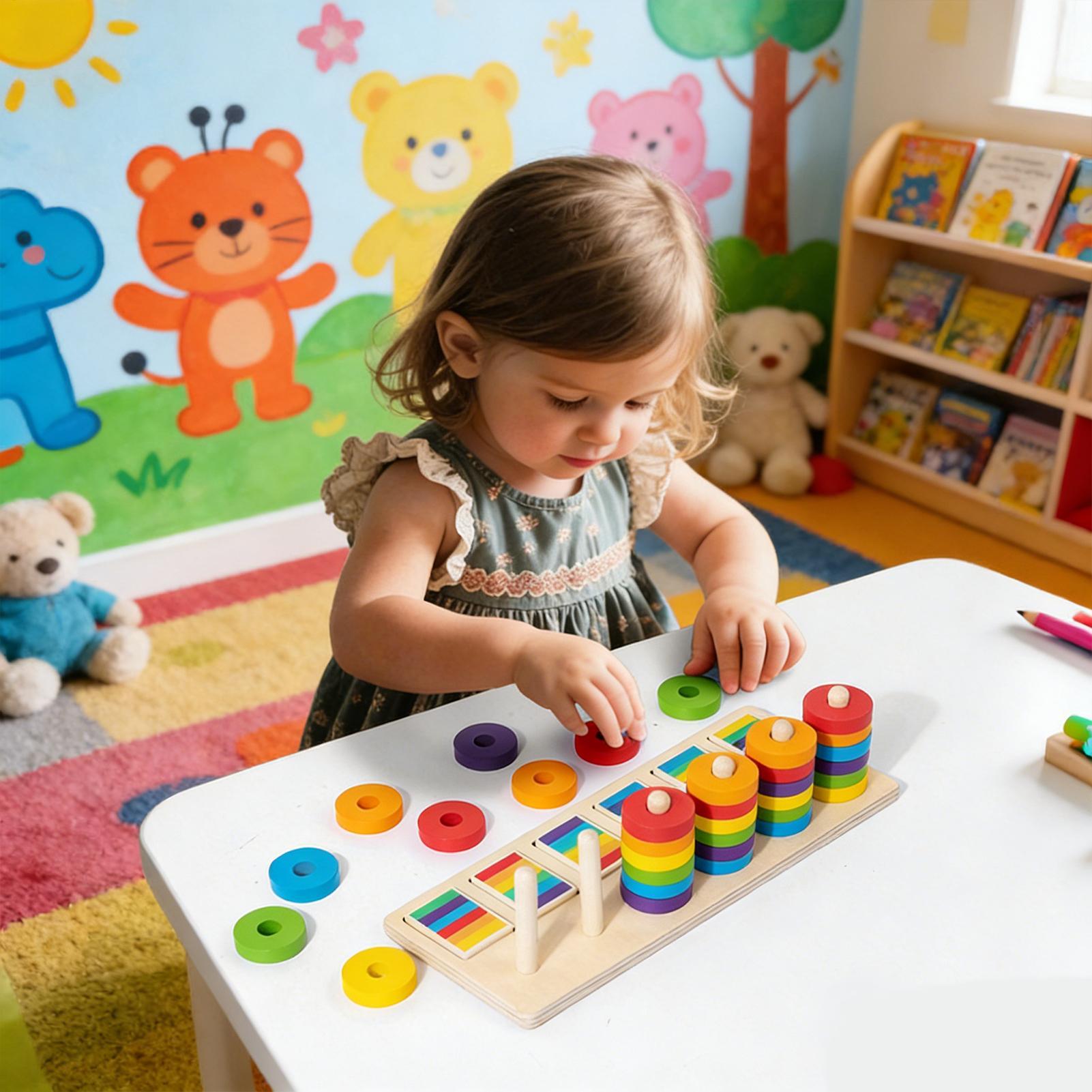Mainan Susun Kayu Blok Pembela - Wooden Blocks Stacking ulasan dan harga