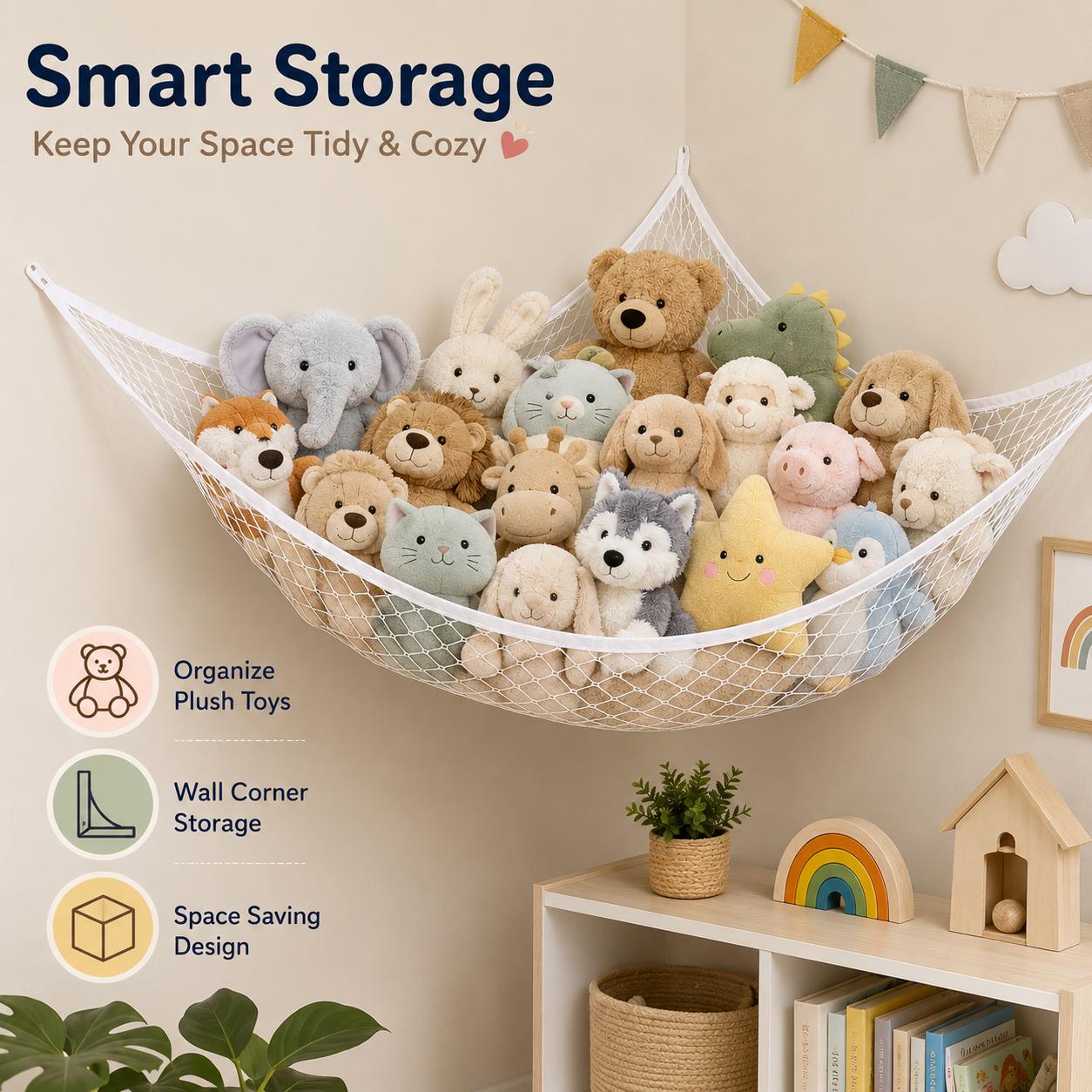 Jaring Penyimpanan Mainan Gant - Kids' Toys ulasan dan harga