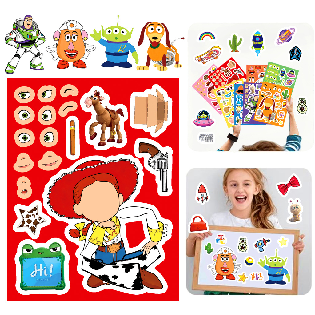 8/16 Lembar Stiker Kartun untu - Kids' Toys ulasan dan harga