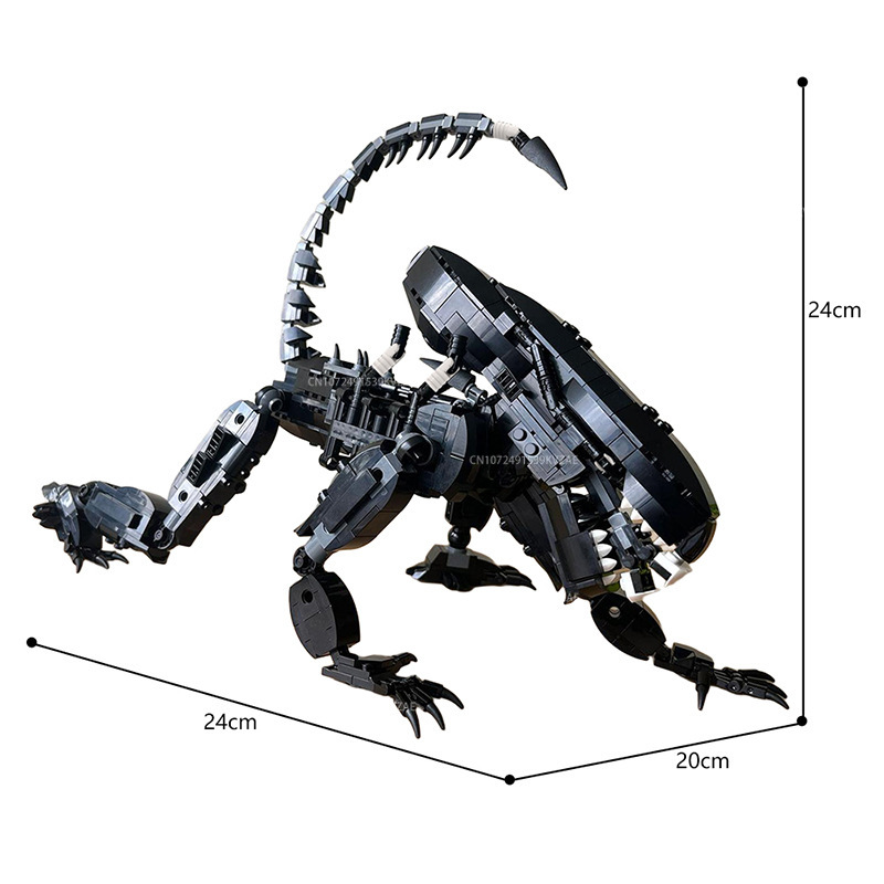 MOC Aliened Monster Block Acti - Xenomorph Kids Toys ulasan dan harga