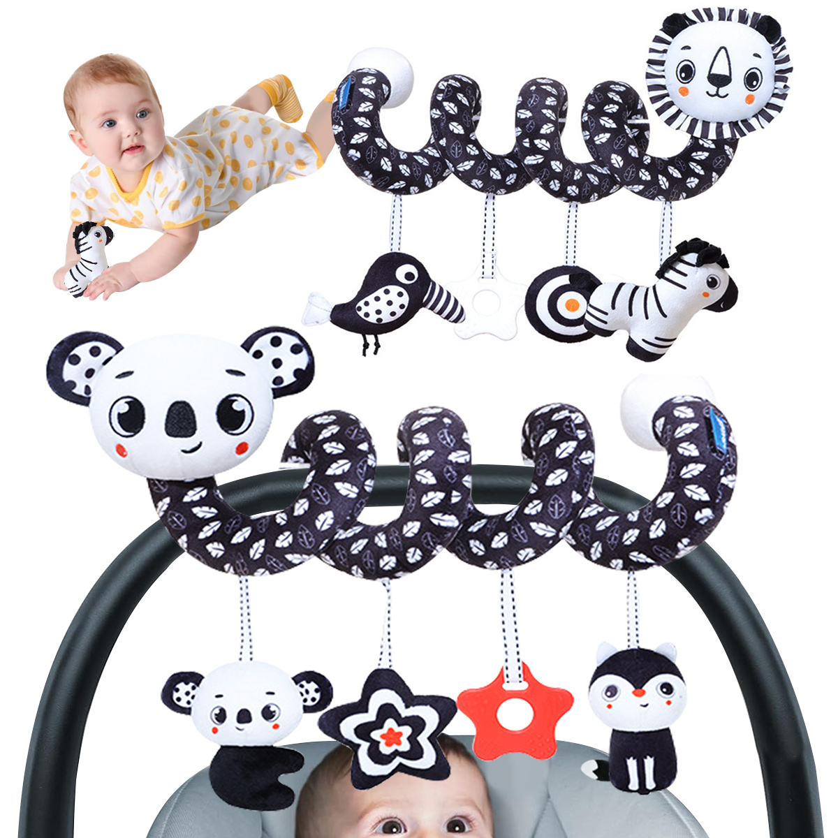 Mainan Gantung Spiral Plush Ba - Kids Toys New Born ulasan dan harga
